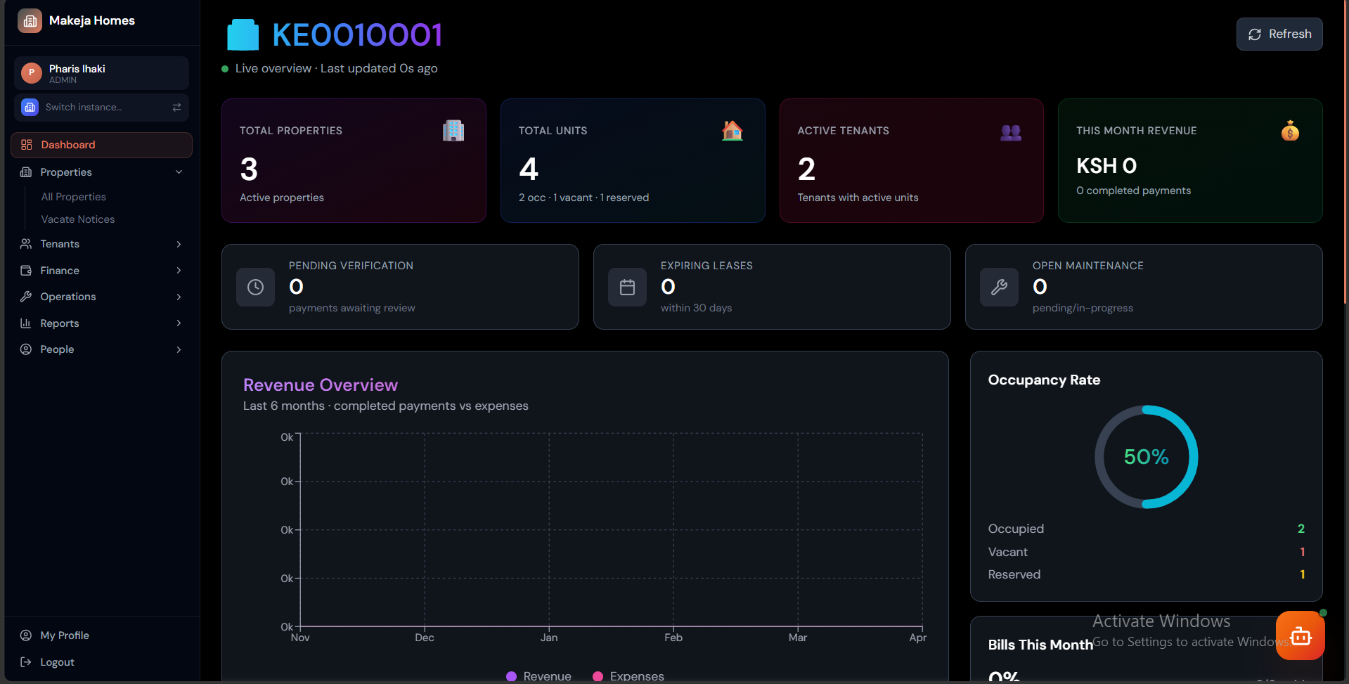1. First Login & Company Setup